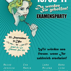 Poster für private Veranstaltung
