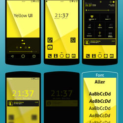 yellow ui design