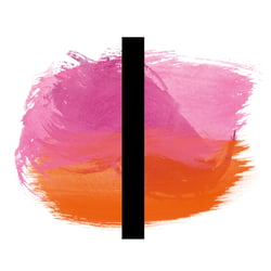 Aquarellhintergrund orangerosa