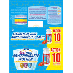 Aktionsverpackung Actimel Erdbeere