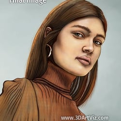 Portrait Study Digital Painting