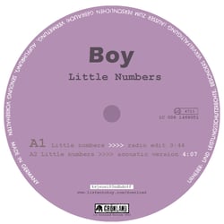 „Little Numbers“ [LP-Aufkleber]