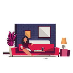 Living room setup scene
