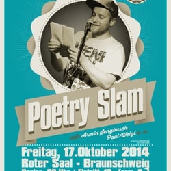 Poetry Slam Poster – Braunschweig – Okt. 2014