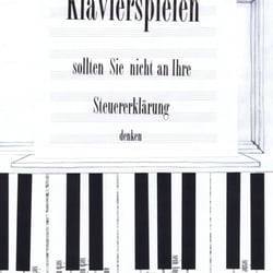 Beim Klavierspielen sollten Sie nicht an Ihre Steuerklärung denken