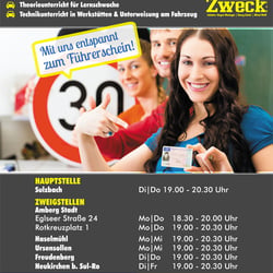 Werbeanzeige Fahrschule Scholz und Zweck
