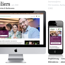 Kochateliers Online Auftritt – Redesign 201o