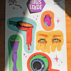 Stickerbogen Farbe