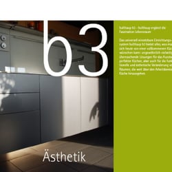 Visualisierung der klassischen bulthaup Themen Reduktion, Ästhetik und Ergonomie am Beispiel für Kunden realisierter Küchen