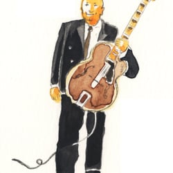 Coco Schumann – Portraitzeichnung aus der Graphic Novel „I got Rhythm