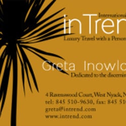 in Trend Travel Agency, New York  Visitekarte.