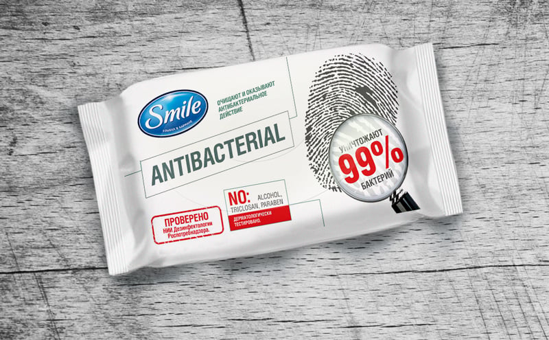 Antibacterail wet wipes