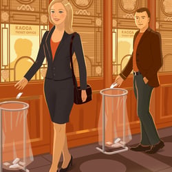 Illustrations for the Saint Petersburg Metro Anniversary:“The Metro’s Unwritten Rules”
