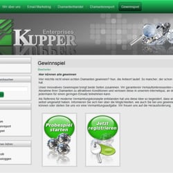 Webseite für Diamantenhandel