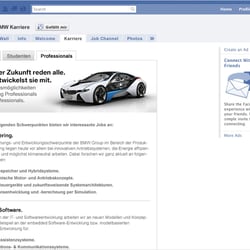 BMW Facebook, Tab „Karriere“