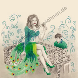 Portait Art: erarbeitet aus verschiedenen Vorlagen