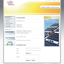 Website TP-Elektrotechnik