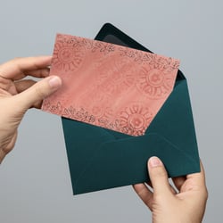 Ranken und runde Stempel