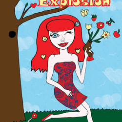 Spring Explosion, Plakat und Flyer für Ausstellung