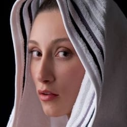 inspiriert bei „das mädchen mit dem perlenohrring“ von jan vermeer