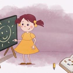 Scene from the animation