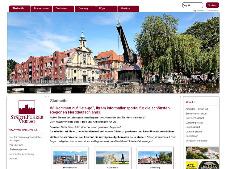 Lets-Go.de // Internetpräsenz des StädteführeVerlags
