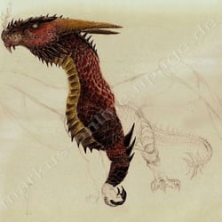 Roter Drache