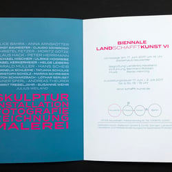 Einladungskarten für Biennale LandSCHAFFTkunst