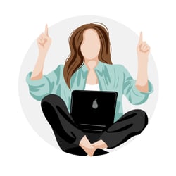 Flatt Illustration Business Woman