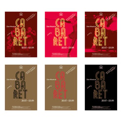 »Cabaret« Plakat (Entwurfsphase)