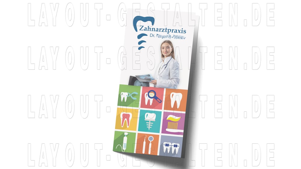 Praxisflyer erstellen | Layout gestalten