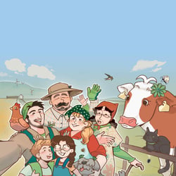 Wizzle Landwirtfamilie Zusatzillustration