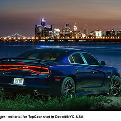 Dodge Charger in Detroit for TopGear