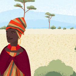 Conference Opener Explainer Illustration African Farming