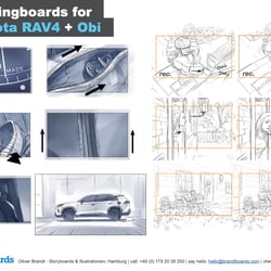 Shootingboards, Storyboards