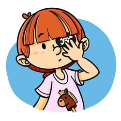 Ella und das Augenpflaster
