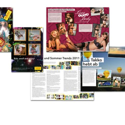 TAKKO X-PRESS Weihnachten 2010 Layout, Konzeptentwicklung und Art Direktion der Mitarbeiterzeitung.