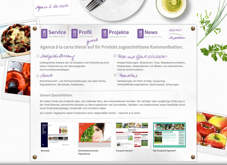 Agence à la carte