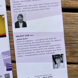 Layout Kunstausstellung – Flyer vorne und hinten