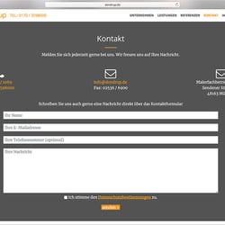 Webseite Dondrup