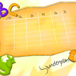 Kinderstundenplan