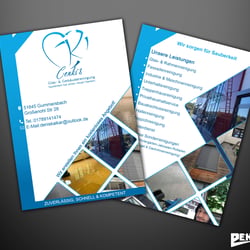 Flyer A6 Cenkis Gebäudereinigung