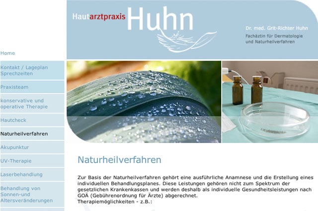 www.hautarztpraxis-huhn.de