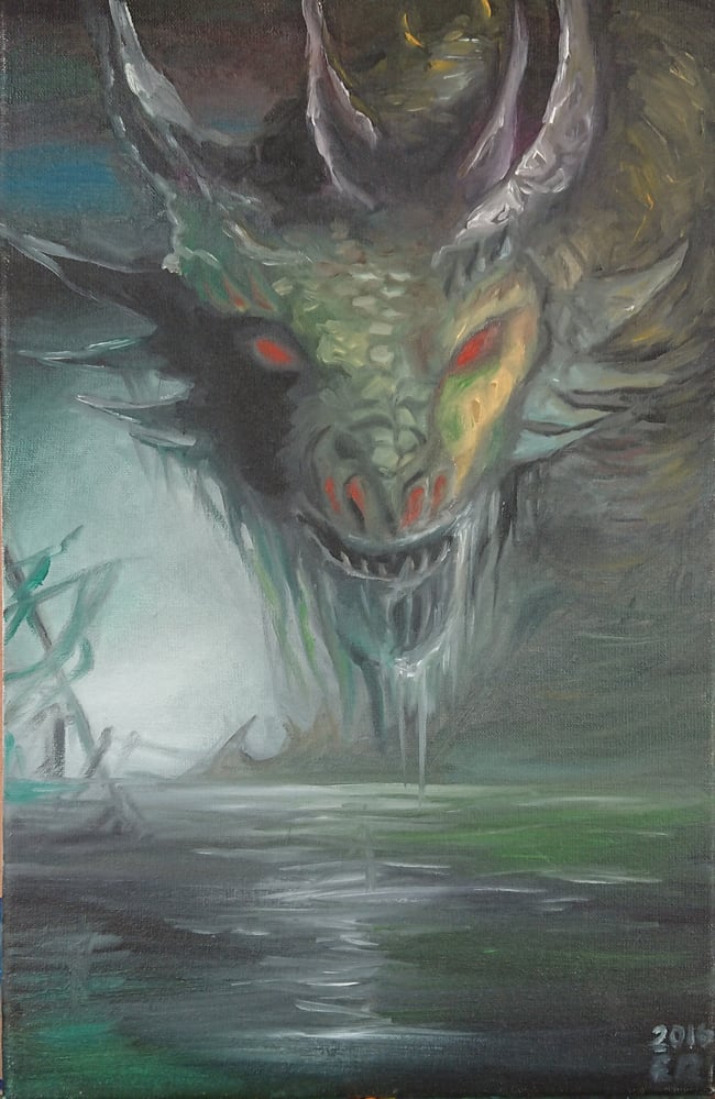 drache gruen