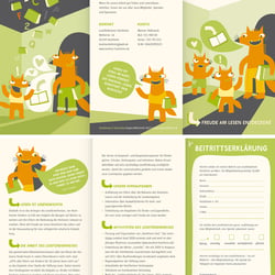 Corporate Illustration Leseförderkreis Hochheim am Main
