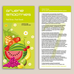 Flyer für Grüne Smoothies