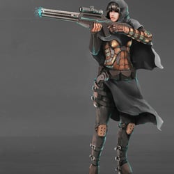 Charakter Illustration „Sniper“ für das Board Game „Rogue Squad“