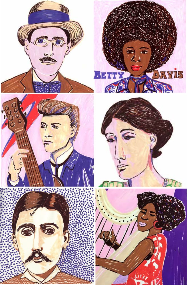 Arinda Craciun posca portraits 01 2022−12
