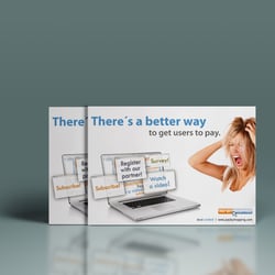 Flyer DIN A6: Theres a better way to get users to pay.