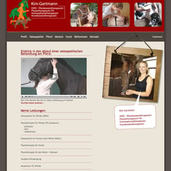 Webdesign www.kim-gartmann.de